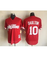 Phillies #10 Darren Daulton Jersey Old Style Uniform Red - €39,08 EUR