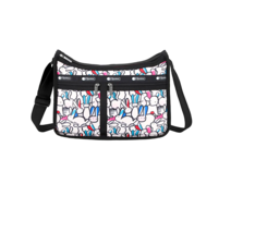 LeSportsac Playful Bunnies Deluxe Everyday Whimsical Bunnies Playing - £85.70 GBP