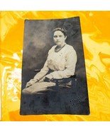 Antique Vintage RPPC Postcard Pretty Lady Seated AZO 1918-1930 Santana W... - £7.47 GBP