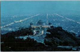 Griffith Observatory Los Angeles at Dusk California Postcard - $9.85