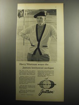 1957 Jantzen Fashion Ad - Harry Weetman wears the Jantzen lambswool cardigan - £14.27 GBP