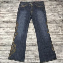 YANK MEDIUM BLUE WASH FLARE LEG JEANS! Size 31 - $18.46