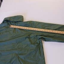 LL Bean 0AKC5 Men’s Green Hidden Hoodie Full Zip Nylon Jacket Size Medium image 8