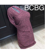 BCBG BURGUNDY BODYCON DRESS M - £46.39 GBP