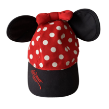 Disney Parks Minnie Mouse Red Polka Dot Eared Disneyland Vacation YOUTH Hat - $21.77