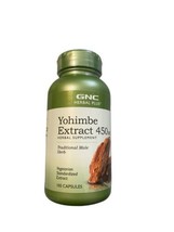 GNC Yohimbe Extract Traditional Male Herb 100 Capsules 450 mg Exp 12/24- 2/26 - £23.70 GBP