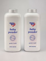 Health Smart Baby Powder 100% Pure Sensitive Formula Talc Talcum 14 oz Lot of 2 - £15.98 GBP