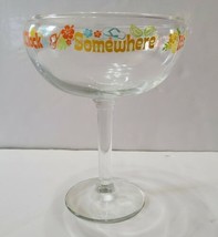 Margarita Wide Rim Glass It&#39;s 5 O&#39;Clock Somewhere Cocktail Drinking Barware   - $18.49