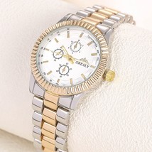 Ch dainty casual business circular pointer stainless steel strap watch gift for friends thumb200