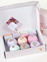 Natural Bath Bombs and Shower Steamers Set -  in a Gift Box - £41.41 GBP - £46.19 GBP
