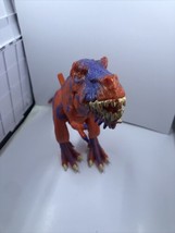 T-Rex Dinosaur with SOUND Toy Mattel Orange and Purple Roaring Sounds - £7.89 GBP