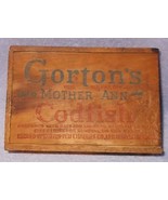 Vintage Gorton&#39;s Mother Ann Codfish Wooden Box Gloucester Mass - €11,19 EUR