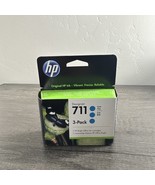 HP 711 CYAN 3-pack 29-ml DesignJet Ink Cartridges CZ134A - EXP 03/2025 NEW - $57.97 CAD