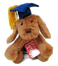 Gund Graduation Puppy Dog PUDDLES Blue Cap 60080 Stuffed Animal School Graduate - £9.57 GBP