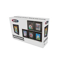1 box of 6 BCW Black Interlocking Card Fames - $25.73