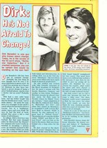 Dirk Benedict teen magazine pinup clipping not afraid to change - £1.17 GBP