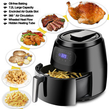 7.6Qt Air Fryer With Capacity Expansion Rack &amp; Cake Pan 1700W Digital Sc... - £94.54 GBP