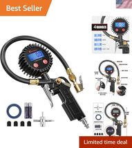 Digital Tire Inflator with Pressure Gauge, 250 PSI Air Chuck and Compres... - $47.46