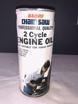 Vintage Sabre Chain Saw 2 Cycle Engine Oil Pop Top Unopened Niagara Fall... - $20.00