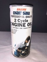 Vintage Sabre Chain Saw 2 Cycle Engine Oil Pop Top Unopened Niagara Falls NY - £14.95 GBP