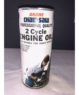 Vintage Sabre Chain Saw 2 Cycle Engine Oil Pop Top Unopened Niagara Fall... - $380.79 MXN