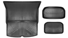 Fits 2020-2023 Tesla Model Y 5 Seater 3pc Black All Weather Cargo Trunk ... - £60.17 GBP