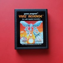 Yars&#39; Revenge Atari 2600 7800 Vintage Game Cleaned Works - £9.57 GBP