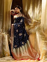 saree for women new designer with blouse piece bollywood - $44.91