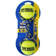Petsport Tug Max Tuff Balls - Durable Tennis Ball Dog Toy with Nylon Cord - £6.22 GBP+