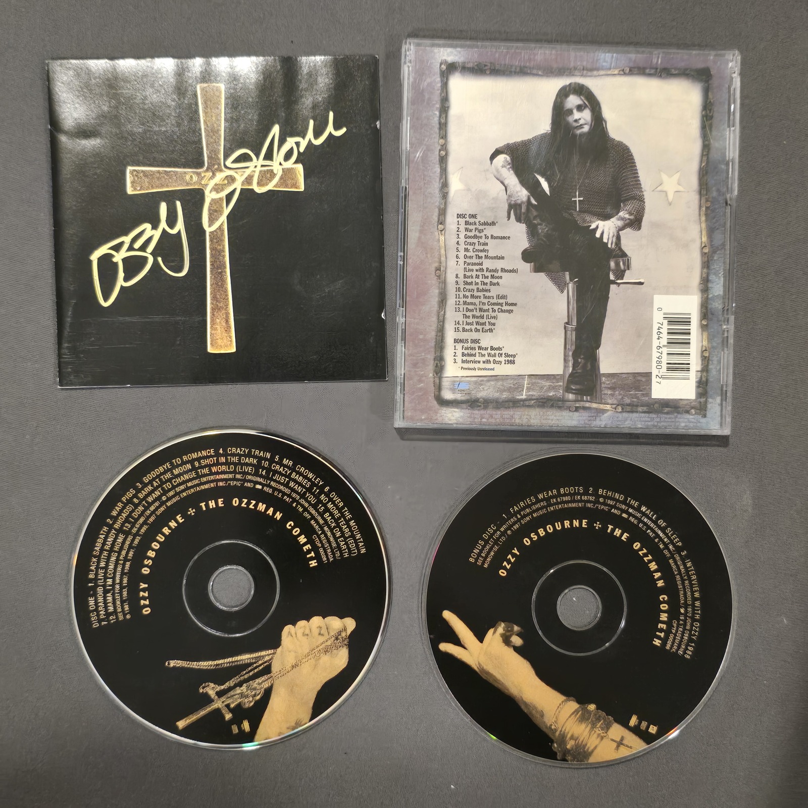 Ozzy Osbourne Signed cd ozzman cometh, Original, Vintage, Great Gifts - $145.00