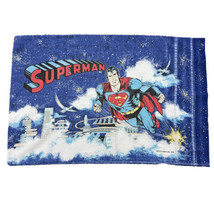 Vintage 1978 Superman 2 Sided Standard Size Pillowcase DC Comics - £15.49 GBP