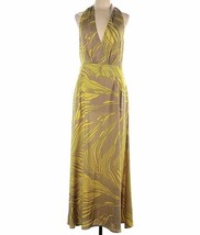 NEW Banana Republic Factory Women’s Halter Dress Yellow Multi Print Size... - $79.50