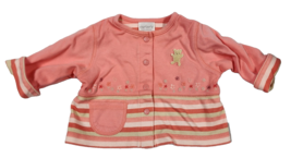 Baby Girl Clothes Vintage Y2K Carter&#39;s 0-3 All About A Bear Pink Cardiga... - $29.86 CAD