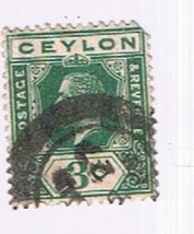 Stamps Ceylon Sri Lanka 3c King George V Green - £1.04 GBP