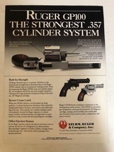 1989 Ruger GP100 Vintage Print Ad pa9 - $8.90