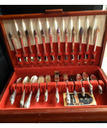 International Silver &quot;First Love&quot; 77 Pieces Silverplate Utensils Monogra... - $897.65 CAD