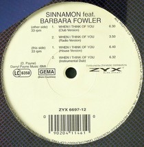 Sinnamon / Barbara Fowler &quot;When I Think Of You&quot; 1994 Vinyl 12&quot; Single *Sealed* - £14.09 GBP