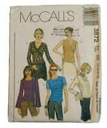 McCall&#39;s 3872 Pullover Tops w Surplice Nec, Sleeve Variations Sz DD 12-1... - £5.69 GBP