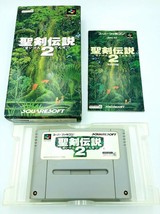 Seiken Densetsu 2 (Secret of Mana) Nintendo Super Famicom Japan COMPLETE CIB - £25.50 GBP