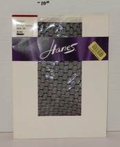 Vintage Hanes Fishnet Pantyhose Size AB Quilted CT Style OA259 Black Sto... - $275.28 MXN