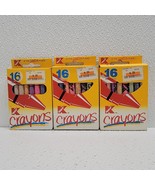 Vintage Kmart Crayons 3 Boxes Of 16 Crayons Retro School Movie TV Prop - $659.03 MXN