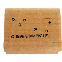 Stampin Up Mounted Stamp Symbols X O Plus Sign Sports Coach Making Plays 1999 - $2.99