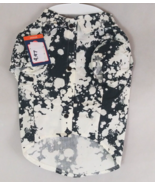 NWT Top Paw Black Bleach Button Up Collared Dress Shirt for Dogs Size Me... - $10.74 CAD