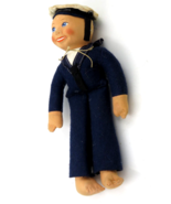 Antique Chad Valley 9 in Fabric Doll R.M.S Mauretania Sailor Navy - £23.31 GBP