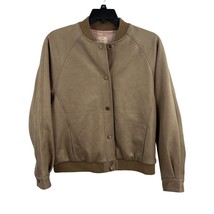 Free People Vegan Leather Bomber Jacket XS New - £105.67 GBP