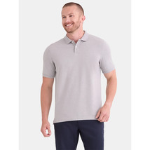 George Men&#39;s Pique Polo Shirt Short Sleeve Size 2XL (50-52) Coastal Grey... - $16.99