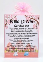 New Driver Survival Kit PINK - Unique Novelty Congratulations Gift &amp; Kee... - £6.47 GBP