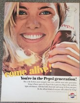 PEPSI Cola ~ Vintage ~ 1964 ~ Classic ~ Life Magazine Advertising ~ 11&quot; ... - $22.44