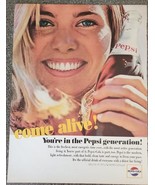 PEPSI Cola ~ Vintage ~ 1964 ~ Classic ~ Life Magazine Advertising ~ 11&quot; ... - £17.88 GBP