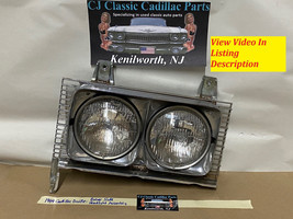 69 Cadillac Deville LEFT DRIVER SIDE HEADLIGHT ASSEMBLY GRILL HOUSING BU... - $148.49